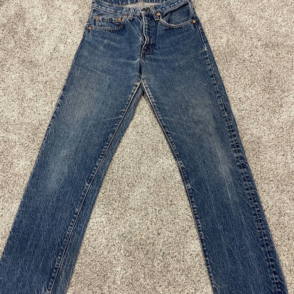 Levi’s high waisted straight jeans